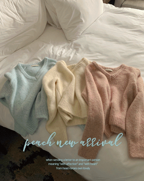 [문의폭주 ♥]베이비 알파카 브이넥  니트 스웨터  (3color)